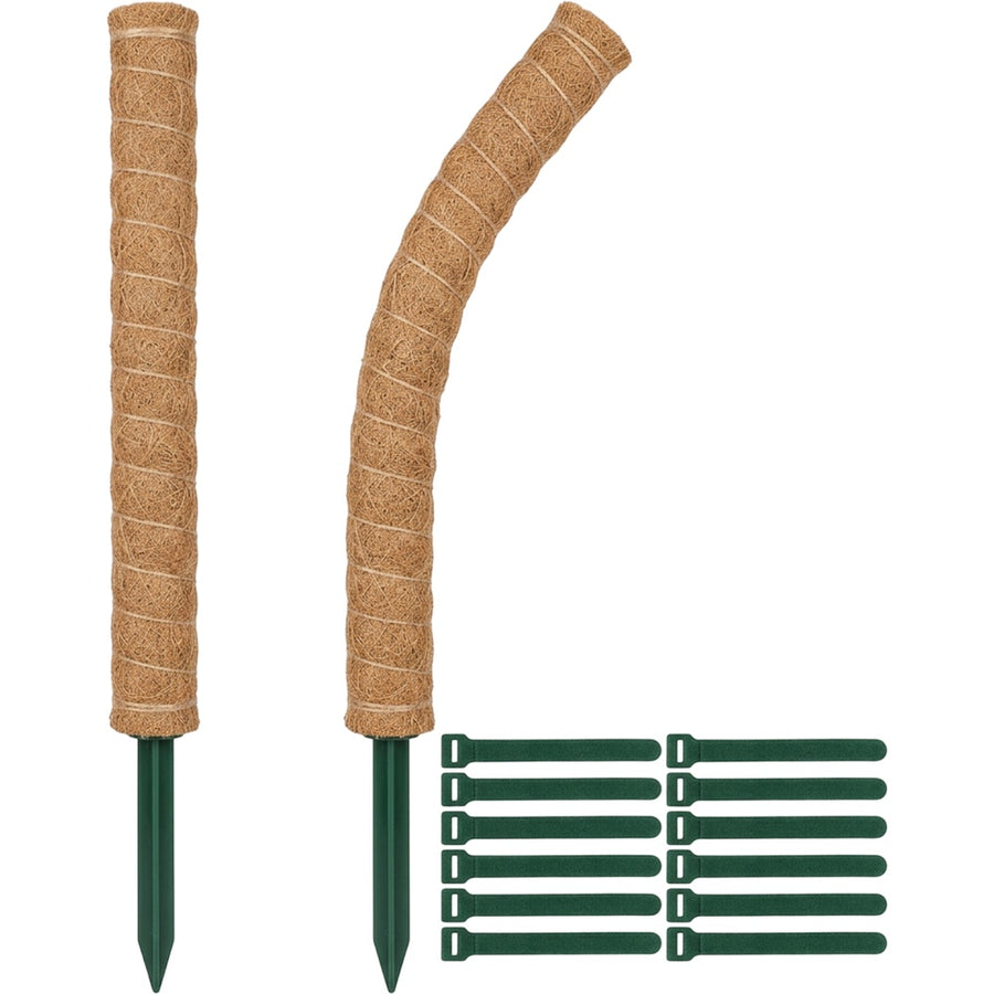 Kndwj Bendable Coir Moss Poles Two Piece Natural 24 Inch