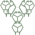 Kndwj Stackable Hexagon Plant Trellis Six Panel Sage - Product view